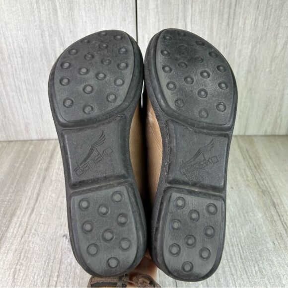 Dansko Mule Slip On Shoes Brown Leather Casual Comfort Clog Size 8 EUR 38 - Picture 8 of 10